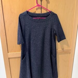 Adrienne Vittadini Heather Navy Knit Top